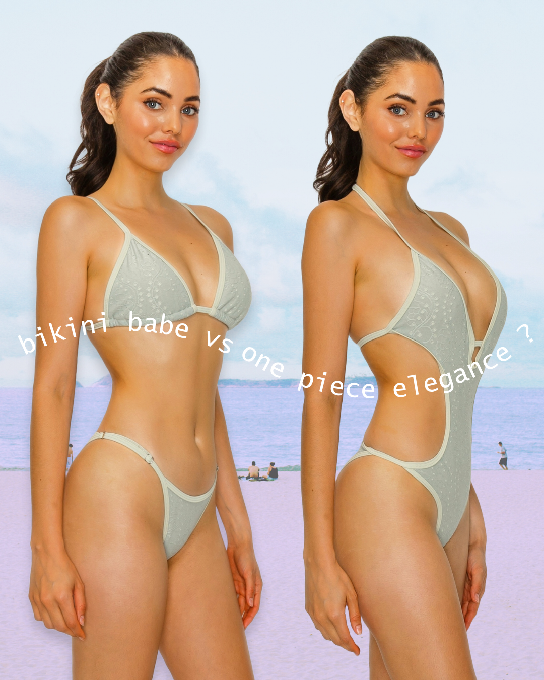 Sena One-piece swimsuit Sage