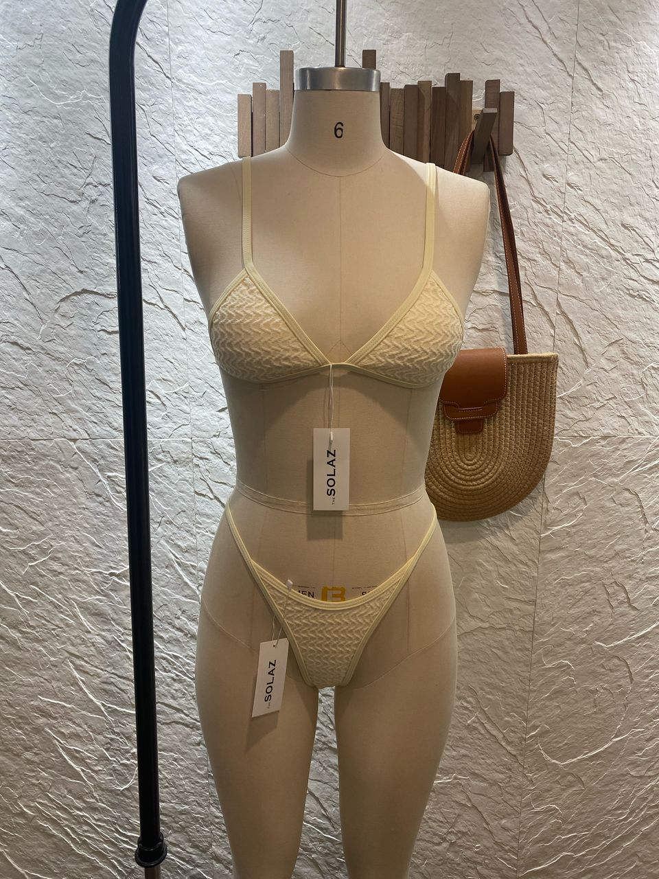 Rhea Textured & Binding Bikini Swimwear