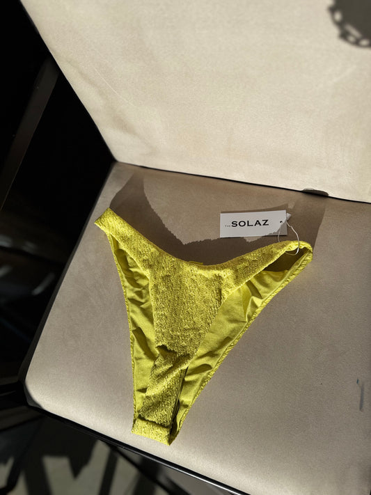 yellow eyelet bikini bottom